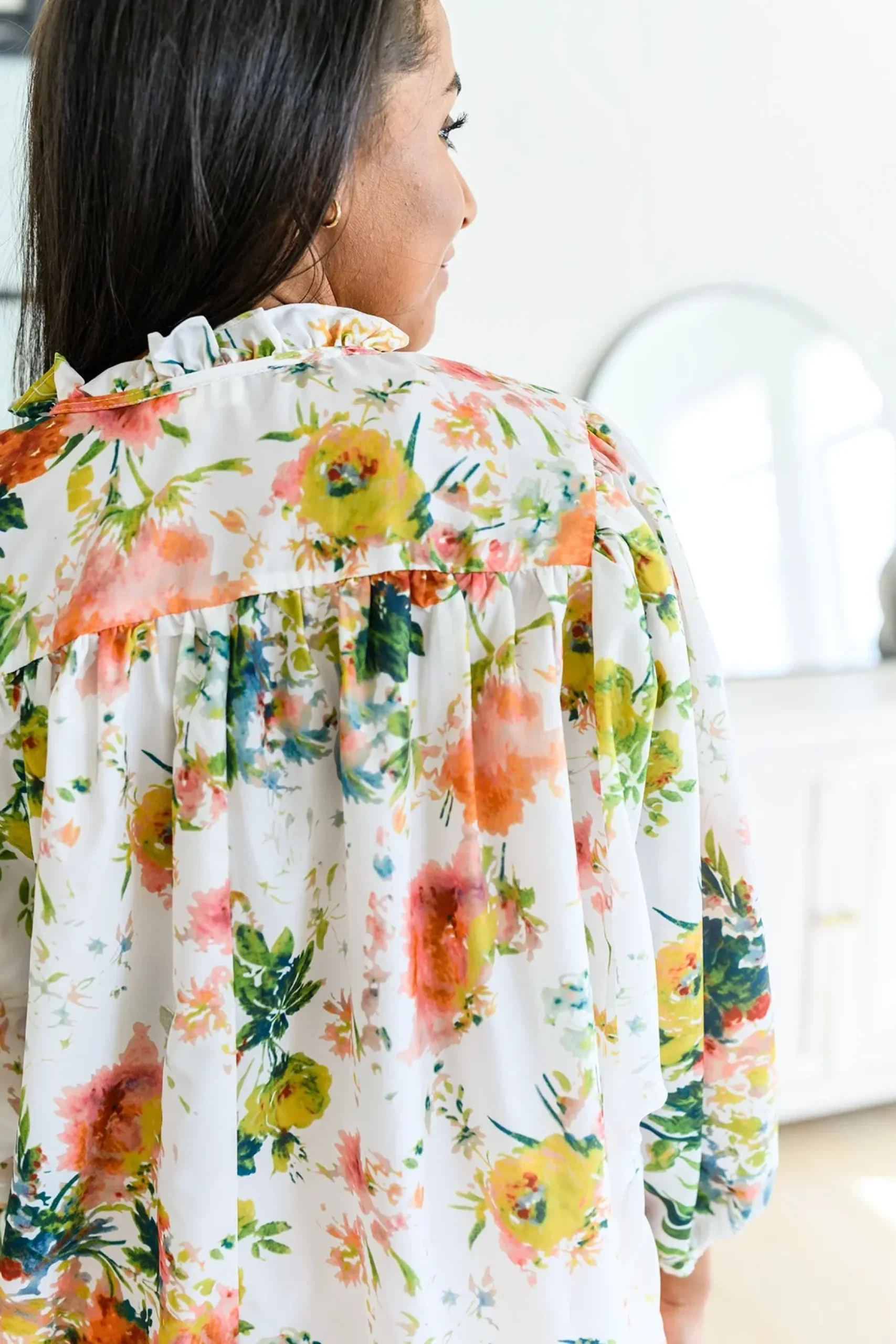 Spring Haiku Floral Blouse (Ships in 1-2 Weeks)
