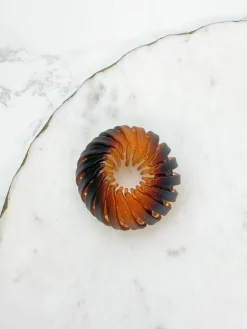 Springy Ponytail Holder - Brown