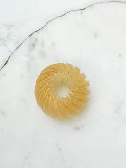 Springy Ponytail Holder - Beige