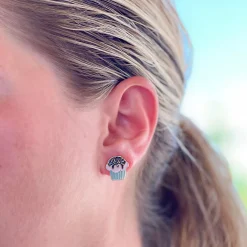 Sprinkle Cupcake Signature Enamel Studs by Prep Obsessed