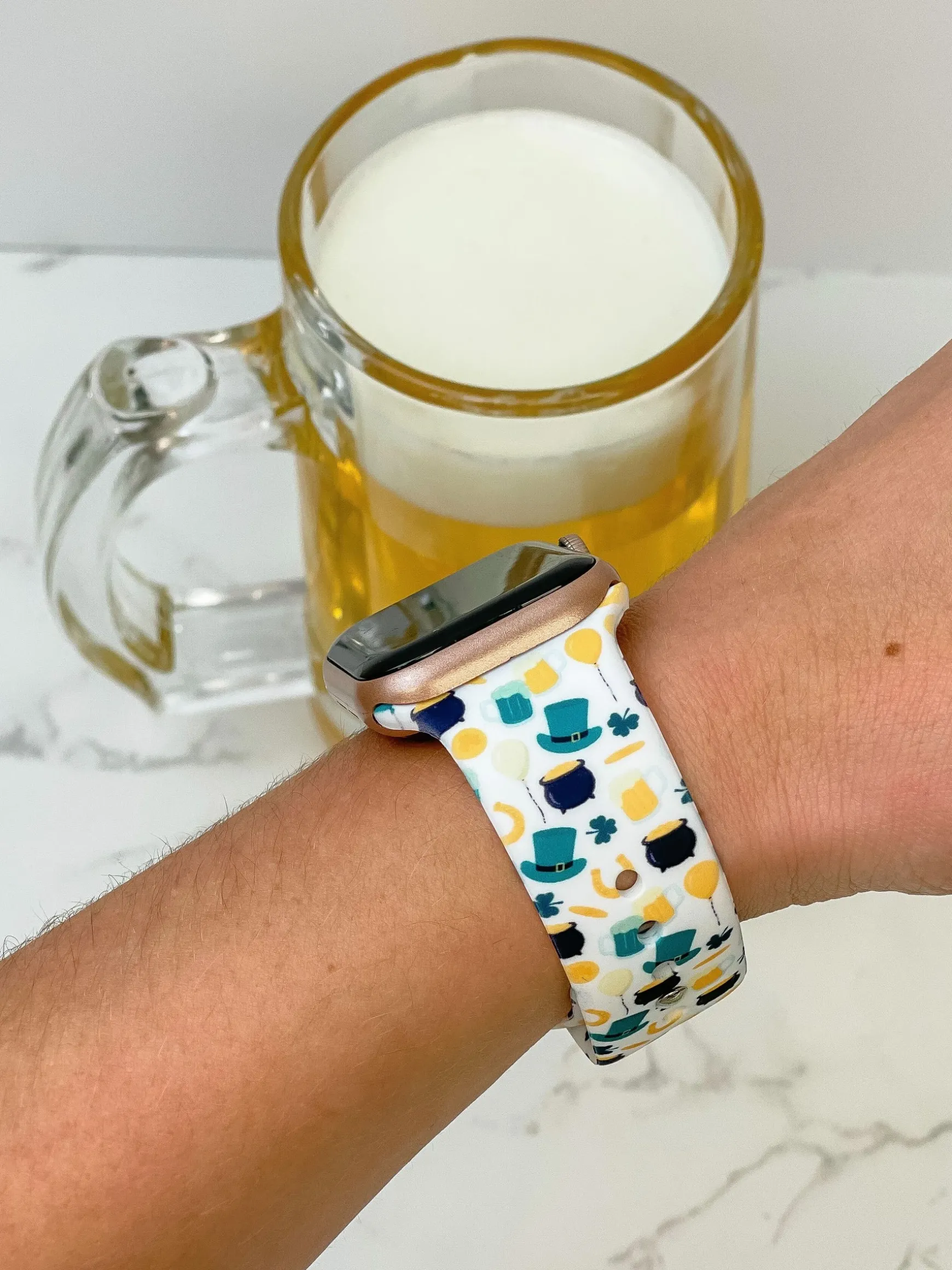 St. Patrick's Scene Printed Silicone Smart Watch Band