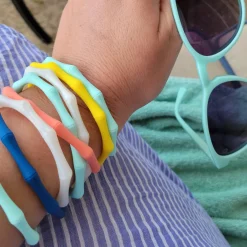 Stackable Waterproof Bamboo Bangles by Bangle & Babe - Choice of Colors