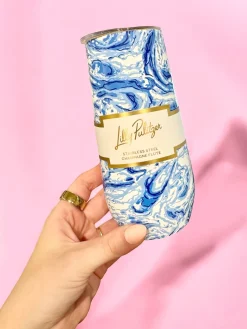 Stainless Steel Champagne Flute by Lilly Pulitzer - Marble Swirl