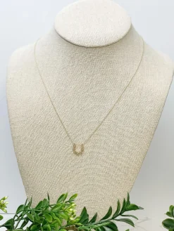 Star Horseshoe Pendant Necklace