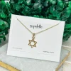 Star of David Pendant Necklace - Gold