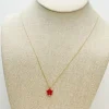 Star Pendant Necklace - Red