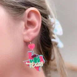 State Icon Dangle Earrings - Texas