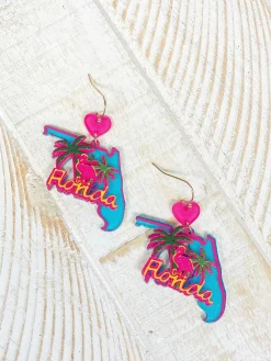 State Icon Dangle Earrings - Florida
