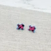 State of Texas Hot Pink Leopard Stud Earrings