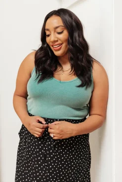 Stay Easy Tank In Aqua