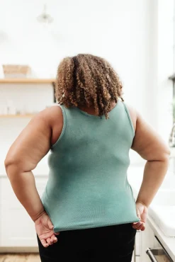 Stay Easy Tank In Aqua