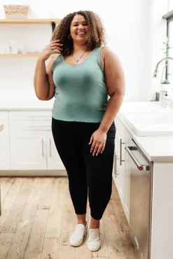 Stay Easy Tank In Aqua