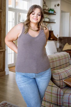 Stay Easy Tank In Bronze