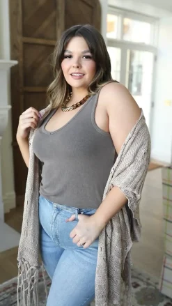 Stay Easy Tank In Bronze