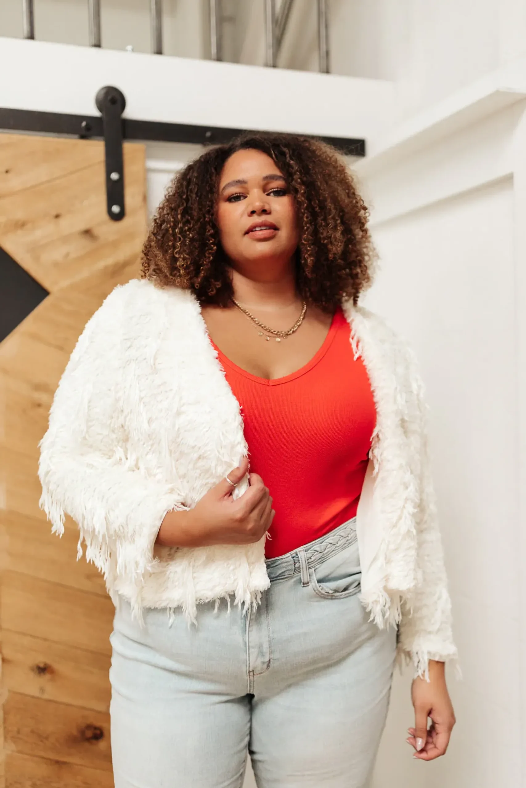 Stay Easy Tank In Cherry