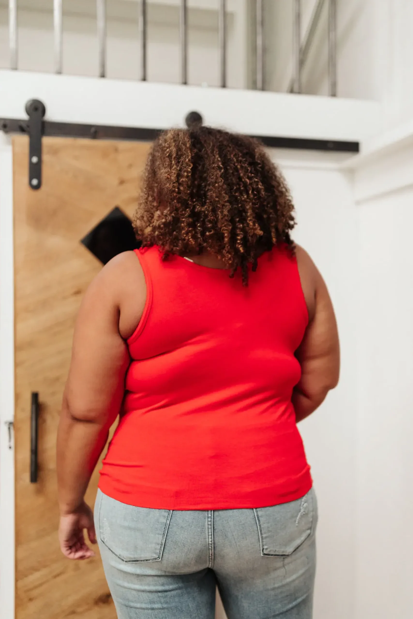 Stay Easy Tank In Cherry