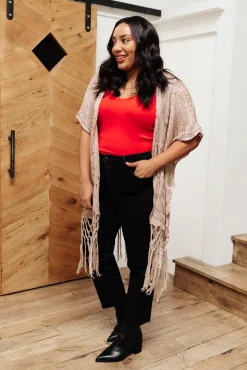 Stay Easy Tank In Cherry