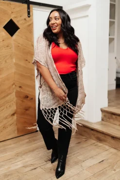 Stay Easy Tank In Cherry