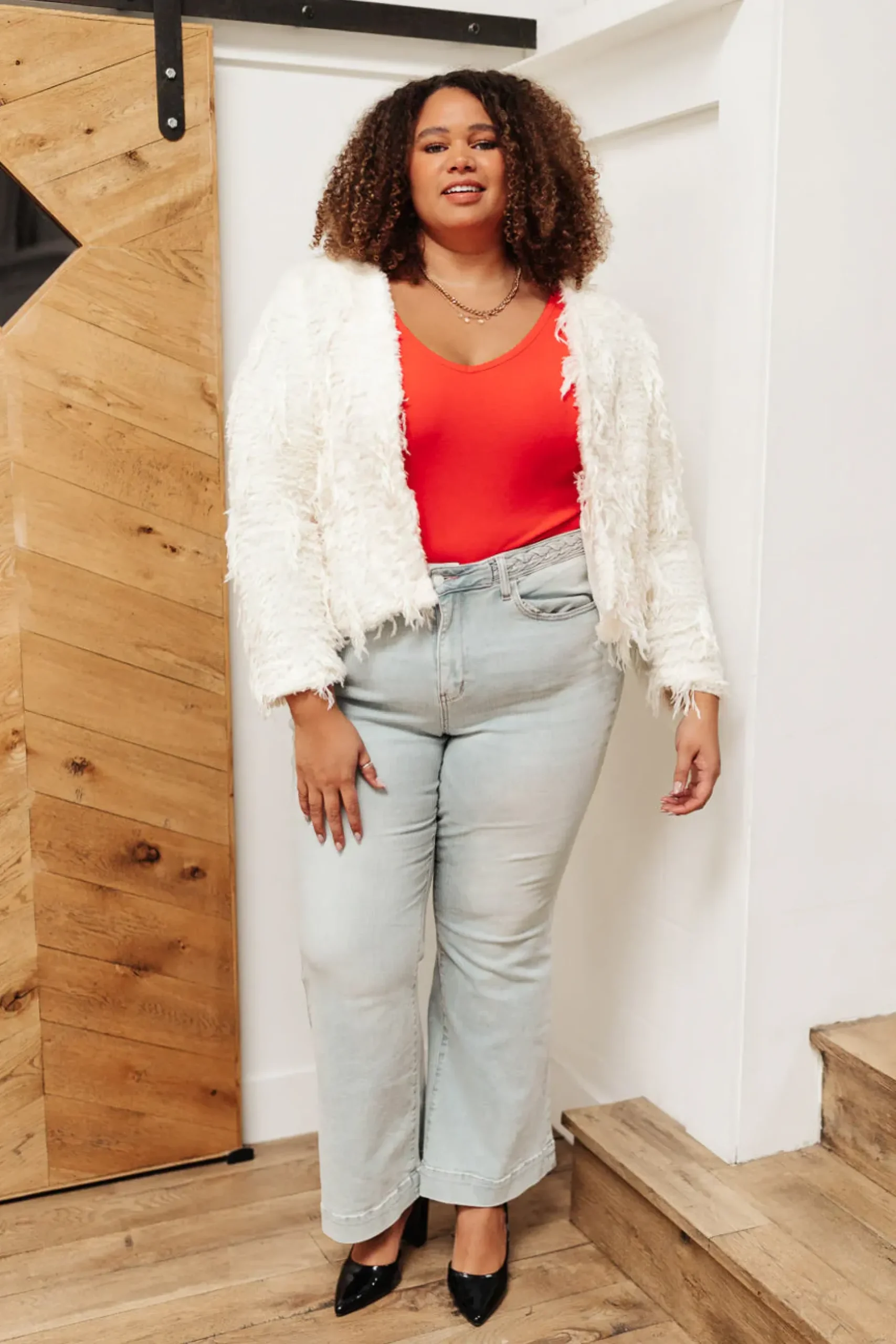 Stay Easy Tank In Cherry