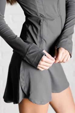 Staying Swift Activewear Jacket in Titanium