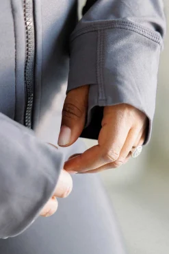 Staying Swift Activewear Jacket in Titanium