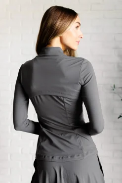 Staying Swift Activewear Jacket in Titanium