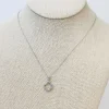 Sterling Silver Pave Quatrefoil Pendant Necklace
