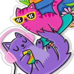 Stickiville Silly Kitties Vinyl Stickers