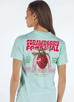 'Strawberry Festival' Short Sleeve Tee by Simply Southern