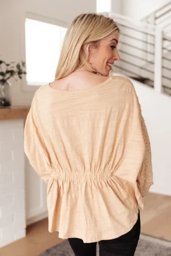 Streets of Prague Top In Peach