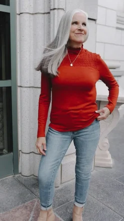 Stylin Girl Turtleneck in Red