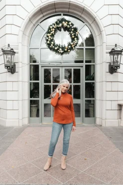 Stylin Girl Turtleneck in Red