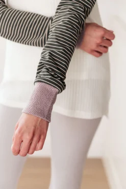 Suave Stripes Raglan Top