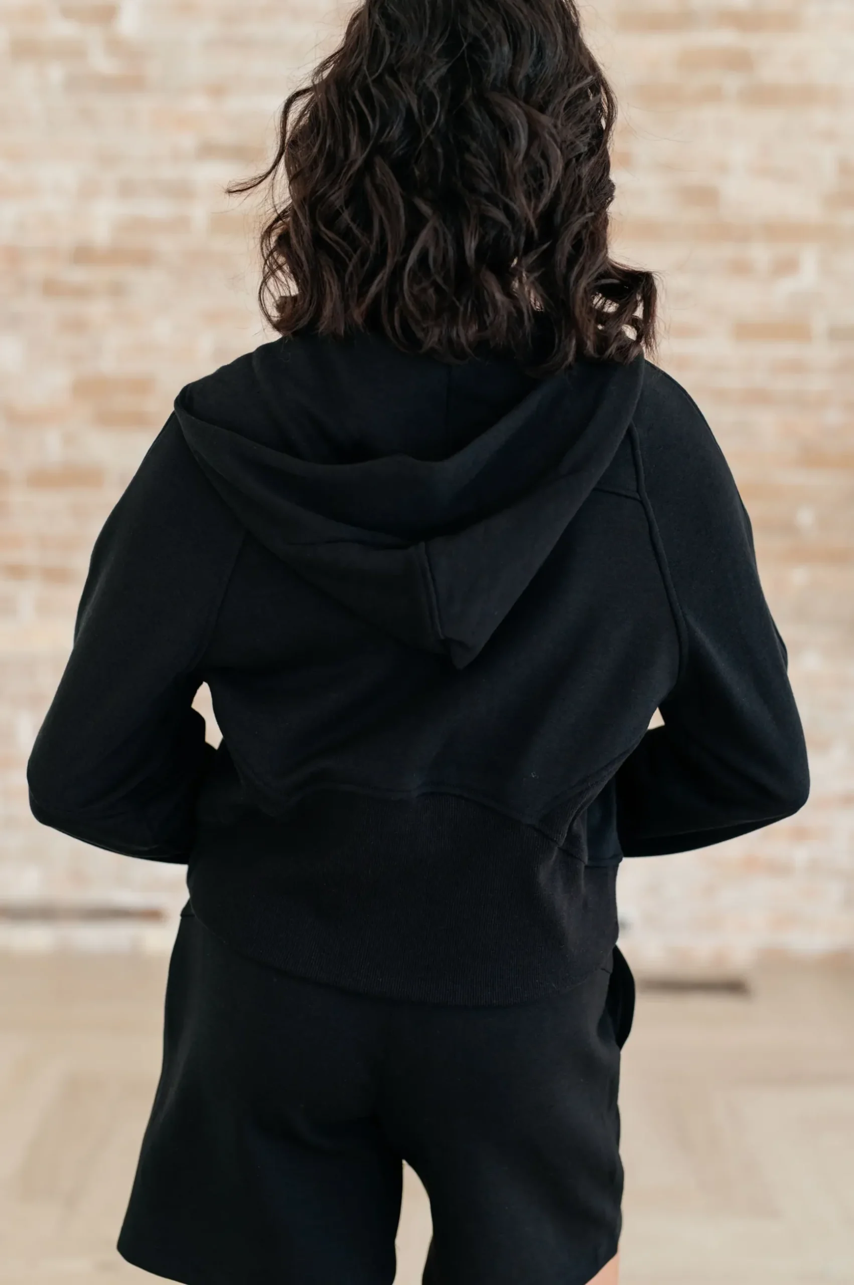 Sun or Shade Zip Up Jacket in Black