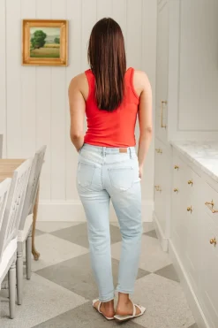 Super Light Destroyed Boyfriend Jeans by Judy Blue