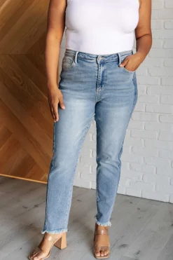 Susan High Rise Side Panel Detail Slim Jeans