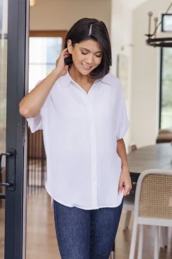 Sweet Simplicity Button Down Blouse