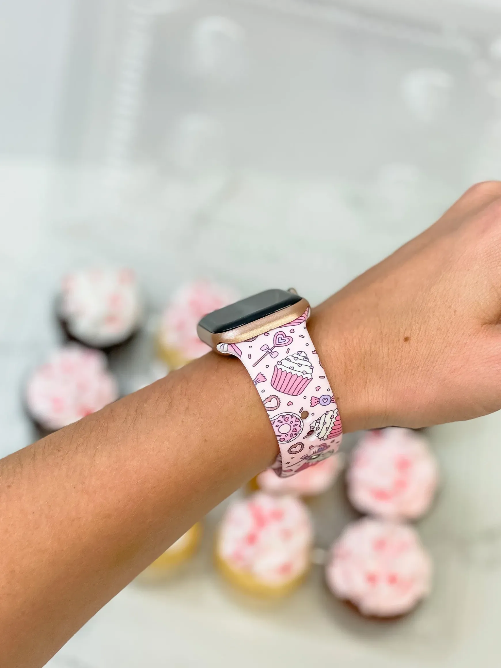 Sweet Treats Printed Silicone Smart Watch Band