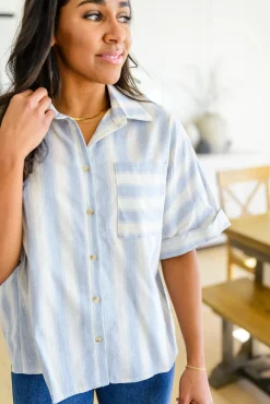 Tailored to Relax Striped Button Down