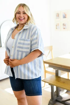 Tailored to Relax Striped Button Down