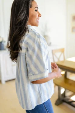 Tailored to Relax Striped Button Down