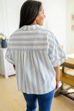 Tailored to Relax Striped Button Down