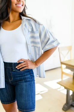 Tailored to Relax Striped Button Down