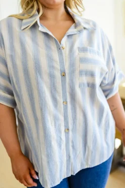 Tailored to Relax Striped Button Down