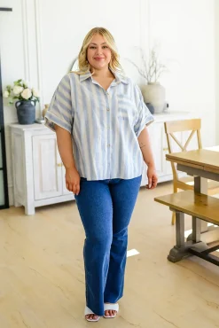 Tailored to Relax Striped Button Down