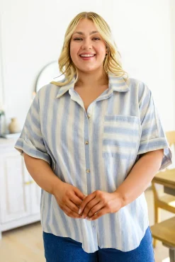 Tailored to Relax Striped Button Down