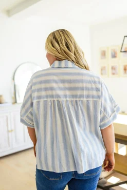 Tailored to Relax Striped Button Down