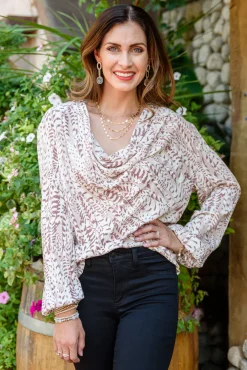 Take Flight Cowl Neck Top