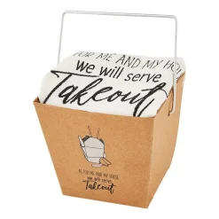 Take-Out Towels by Mud Pie - Takeout