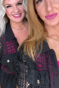 Talk of the Town Lace Set in Black